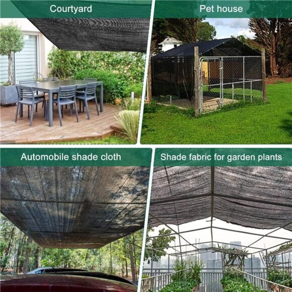 Garden 40% Shade Cloth, Resistant Sun Shade Net 10x20FT Mesh Tarp with HDPE - Picture 7 of 8
